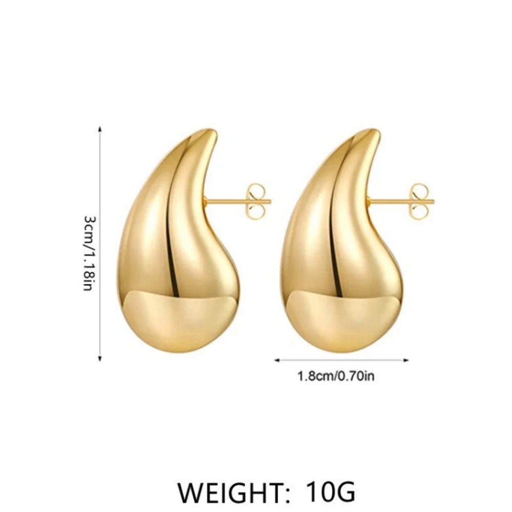 🌟 Gold Drop Earrings - Picture 4 of 4